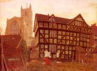 George Price Boyce - Church And Ancient Uninhabited House At Ludlow